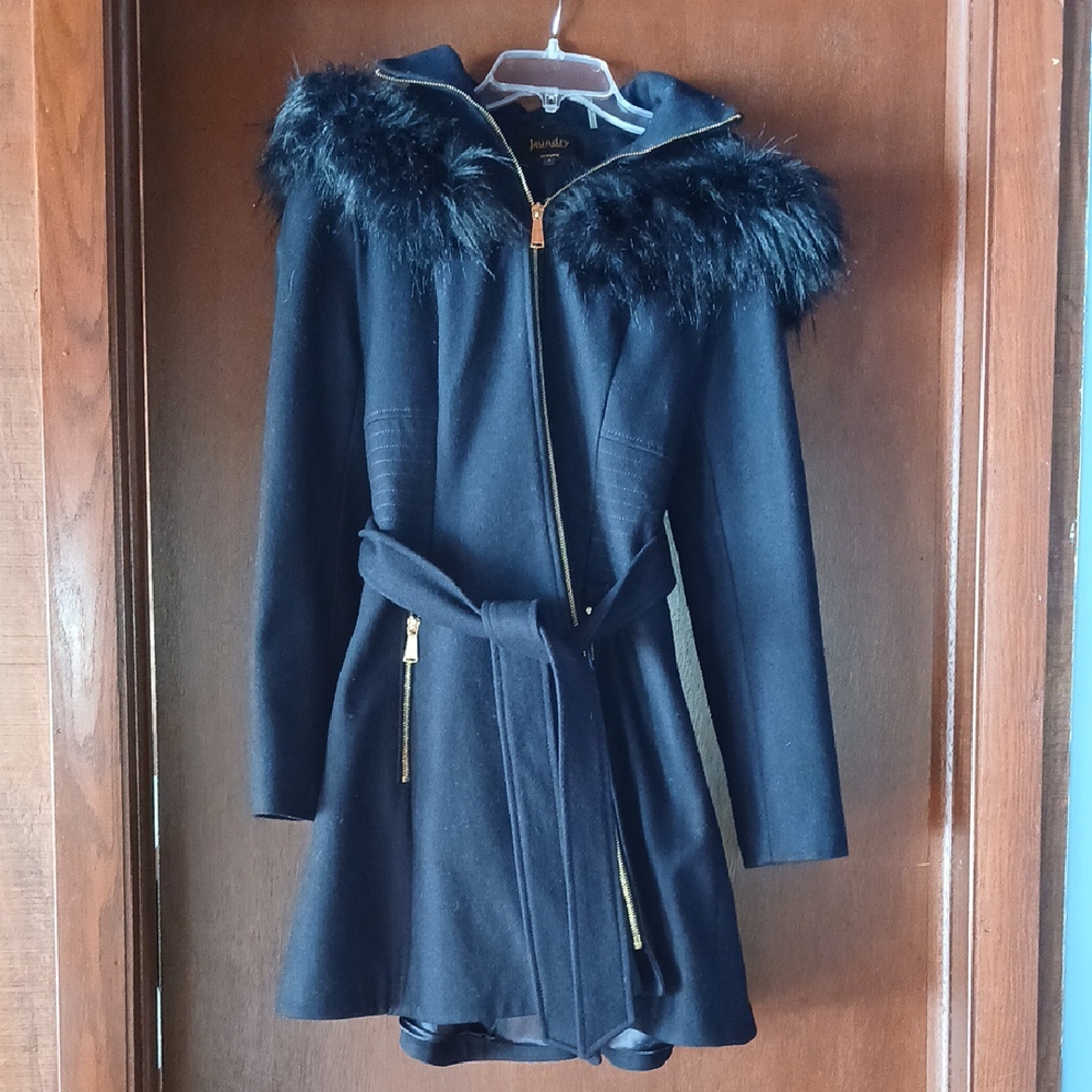 Laundry By Shelli Segal Blue Wool Coat